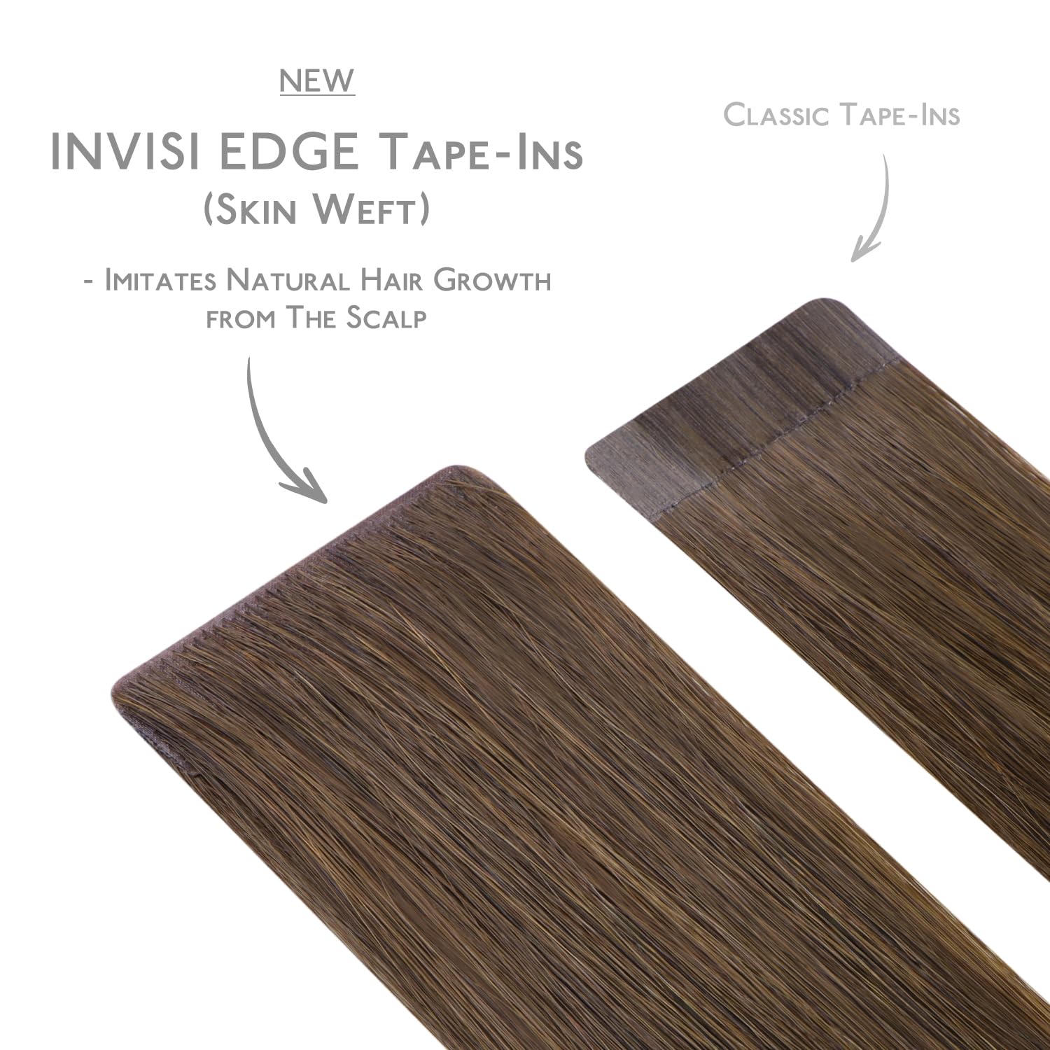 Detalle 2 de WENNALIFE Invisi Edge Tape Hair Extensions 22in