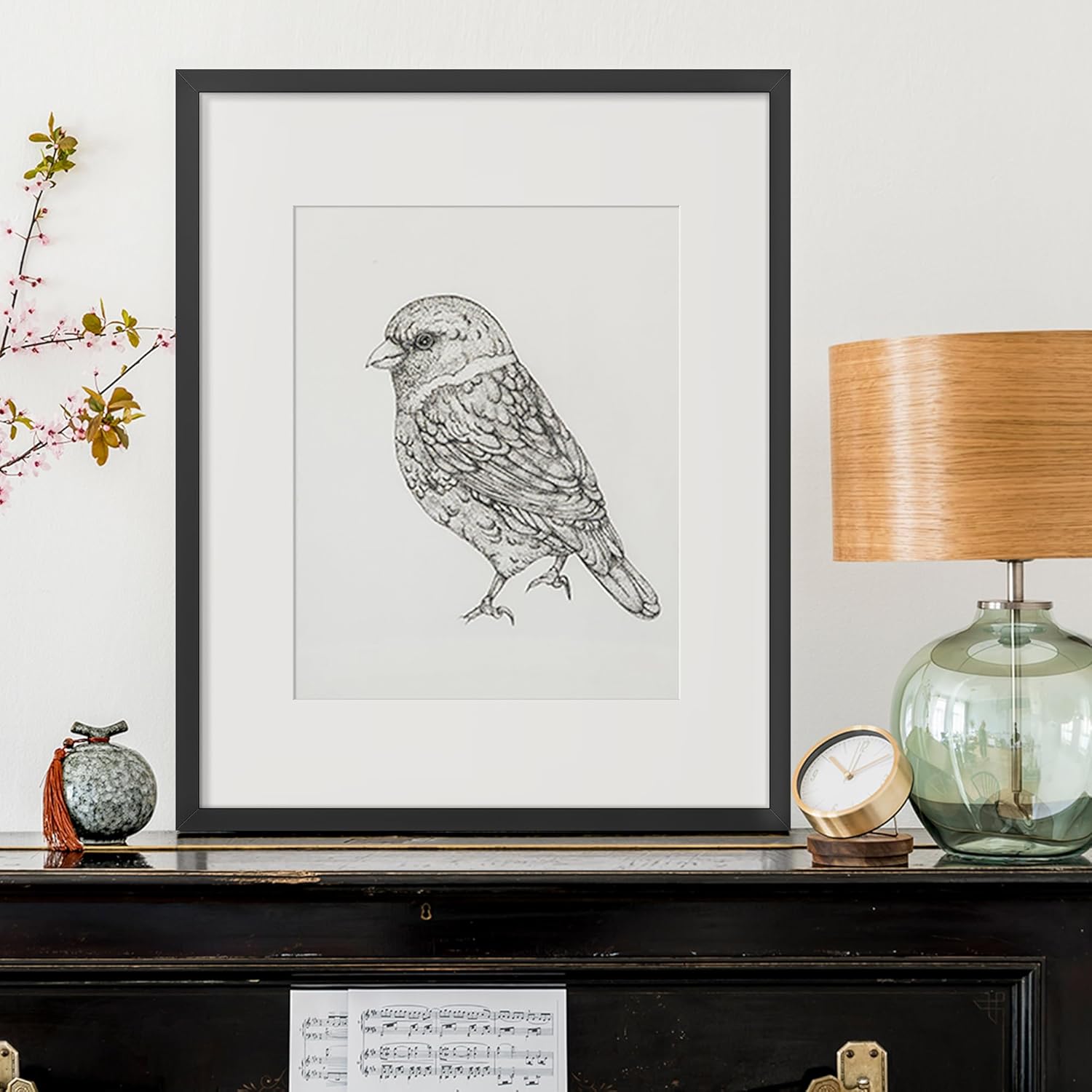 Thumbnail 1 de Upsimples 16x20 Picture Frame for 11x14 Photos (With Mat) or 16x20 Photos (No Mat) — Black, 1-Pack