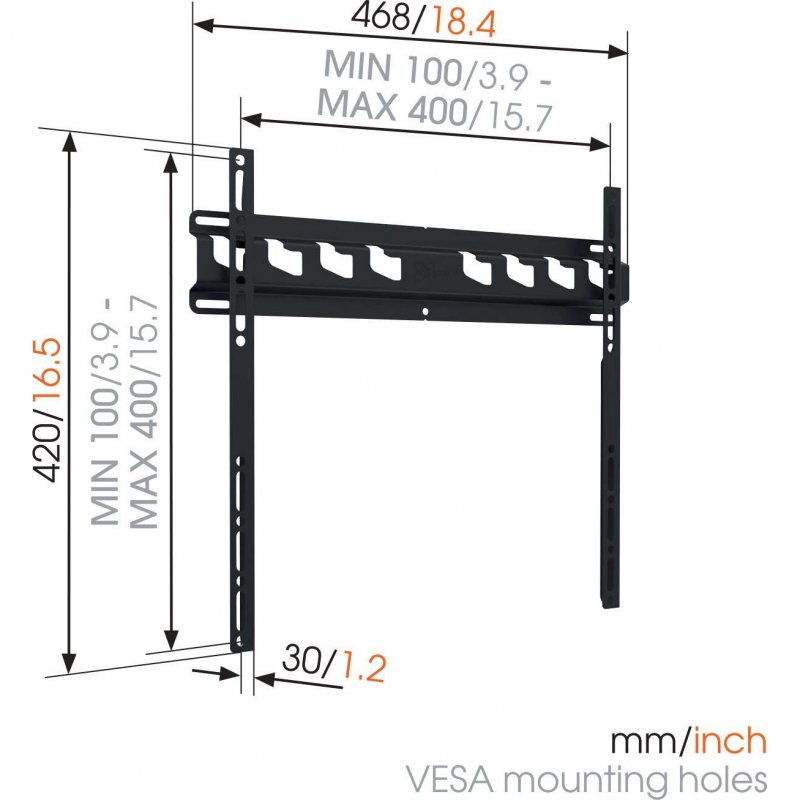 Thumbnail 1 de Vogels MA3000: Soporte de Pared para TV 32"‑55" (VESA 400x400)