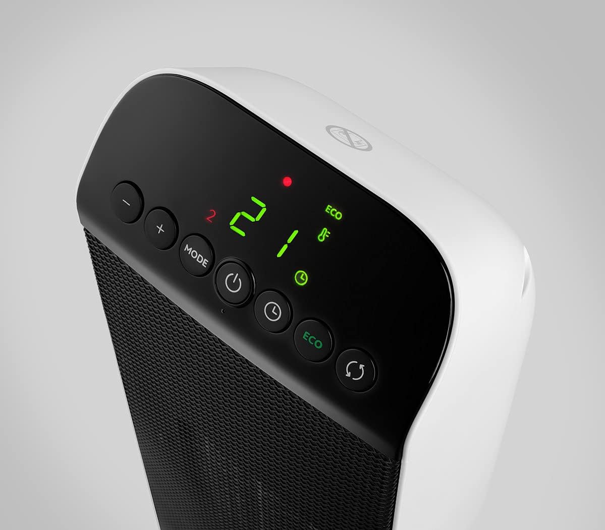 Thumbnail 2 de De’Longhi HFX25S20 termoventilatore ceramico a torre bianco/nero con timer 24 ore e telecomando