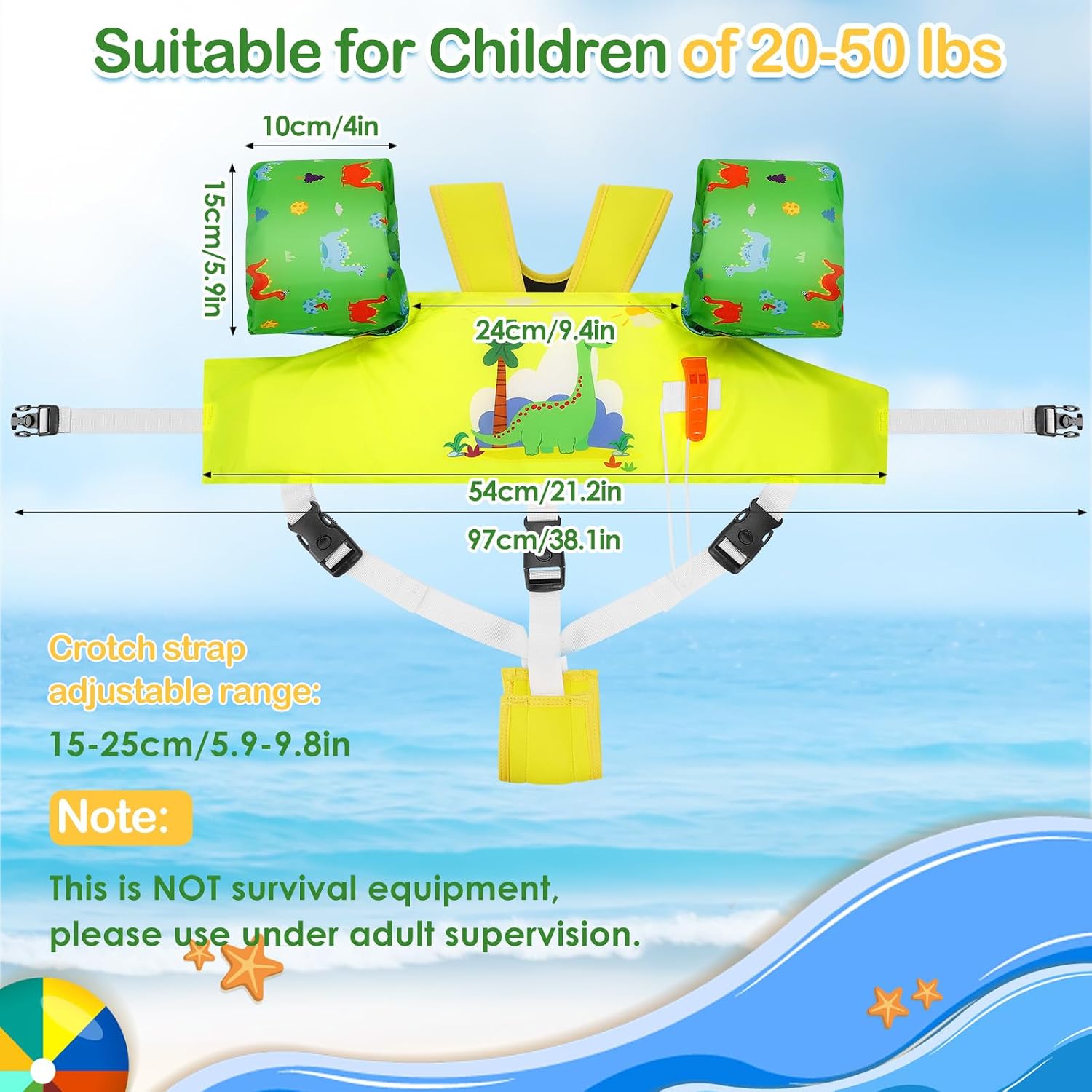 Thumbnail 4 de MoKo Kids Swimming Vest: Toddler Floaties for Safe, Confident Water Play