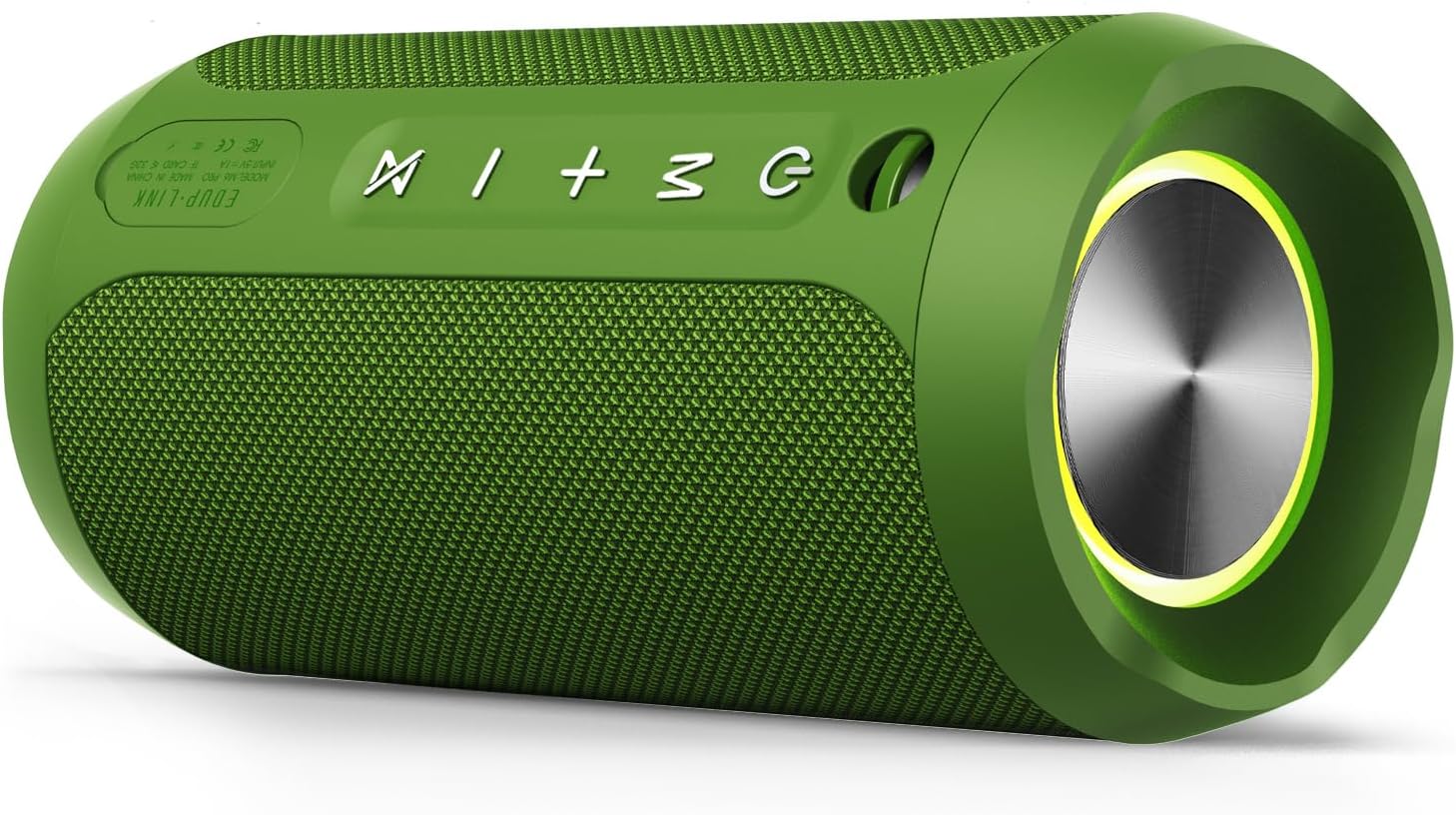 Detalle de EDUPLINK Bluetooth Lautsprecher IPX7 20 W – tragbare LED-Musikbox mit Bass, bis zu 20 h Akku und TF-Karte
