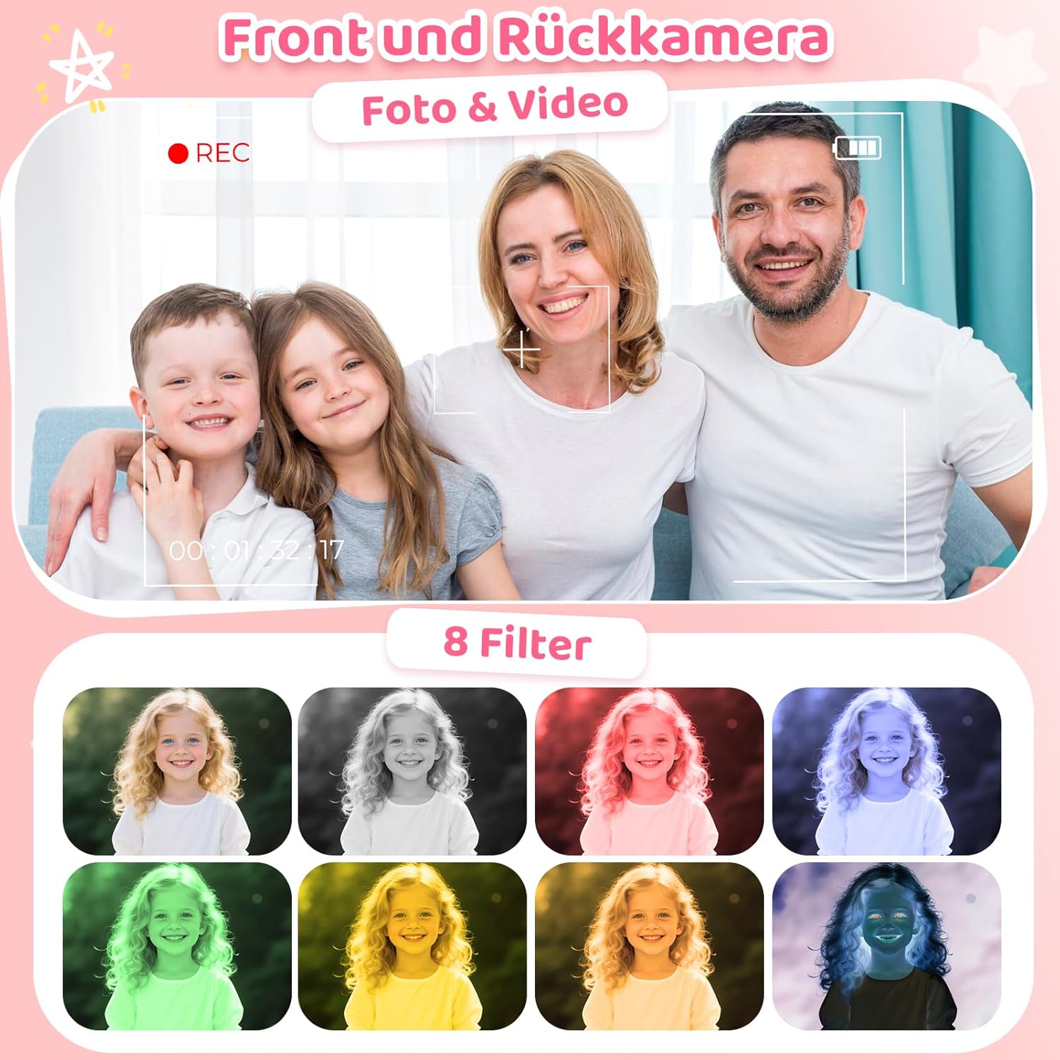 Thumbnail 5 de CHAKEYAKE Kinderhandy 2,8 Zoll