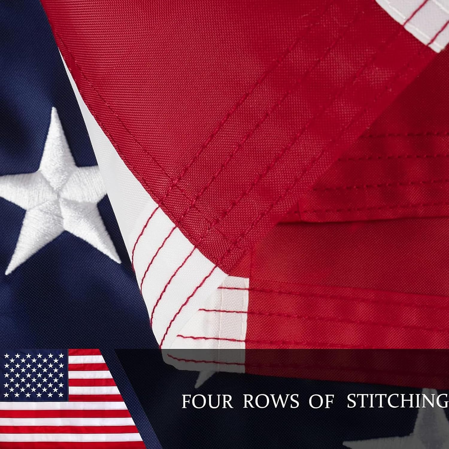 Thumbnail 2 de JPorton Ny-3X5-USA American Flag, 3x5 ft Nylon with Embroidered Stars