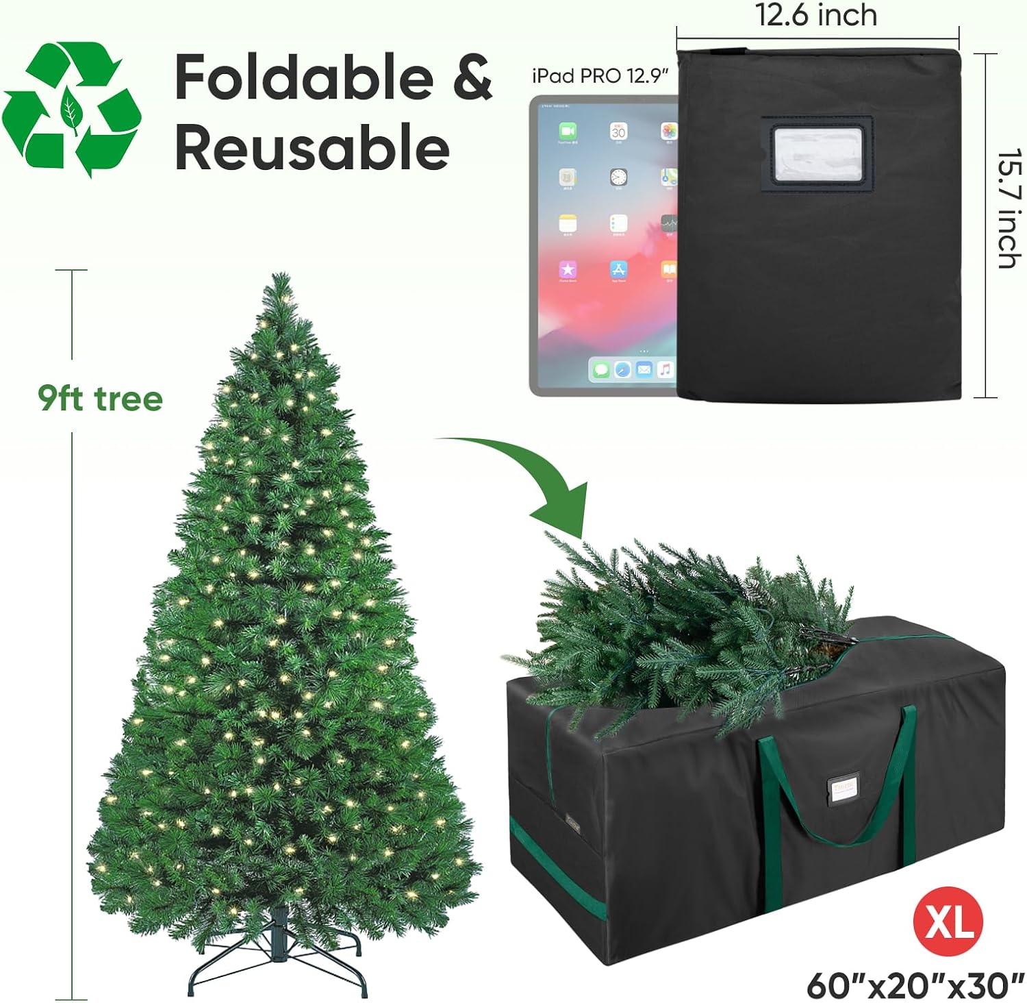 Thumbnail 1 de BALEINE Christmas Tree Storage Bag 9 ft