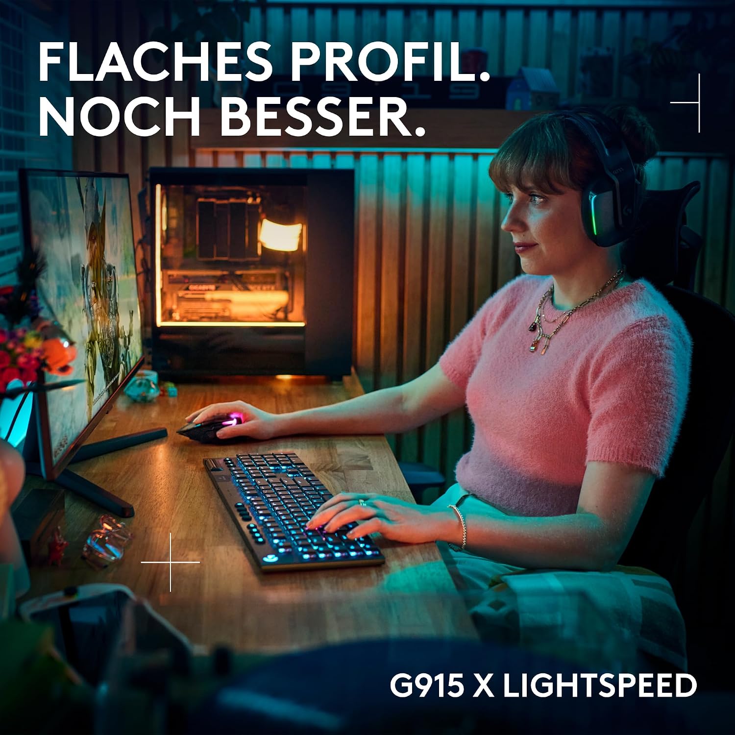 Detalle 2 de Logitech G G915 X LIGHTSPEED Gaming-Tastatur