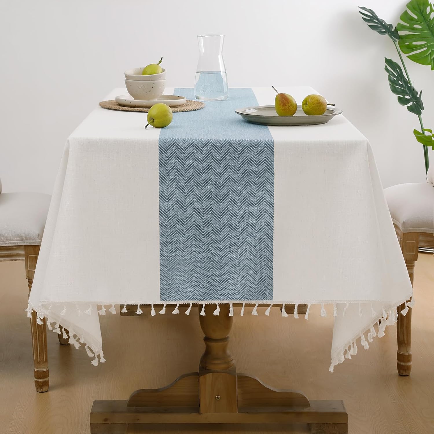 Detalle de Softalker Outdoor Tablecloth 55 x 120-inch