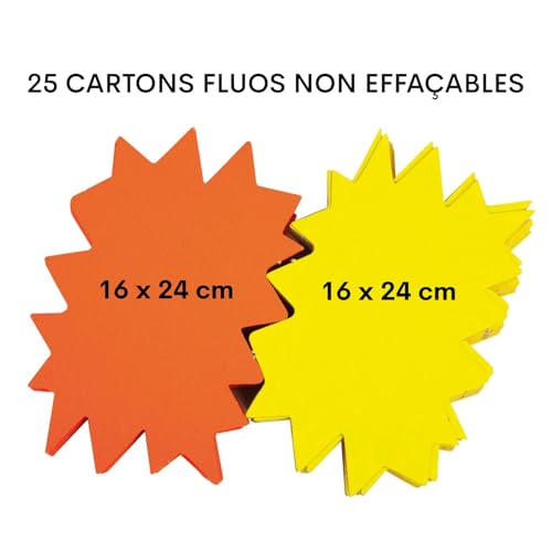 Detalle 2 de Cartons Fluos APLI 13925 jaune/orange