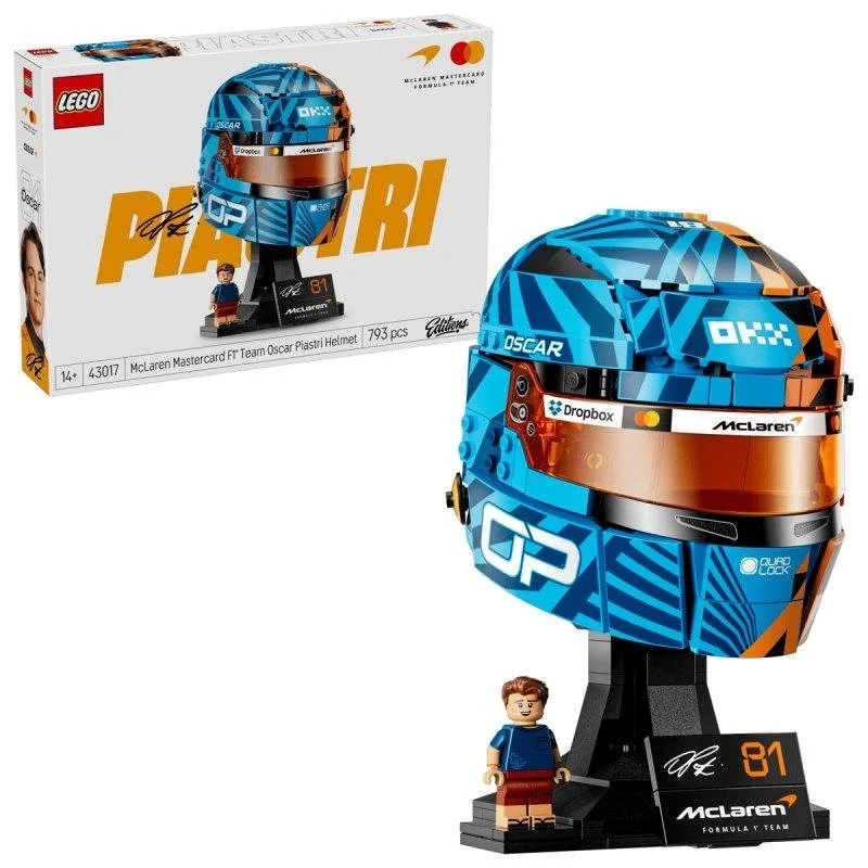 Detalle de LEGO Editions McLaren Mastercard F1 Team Casco de Oscar Piastri (43017) – 793 piezas