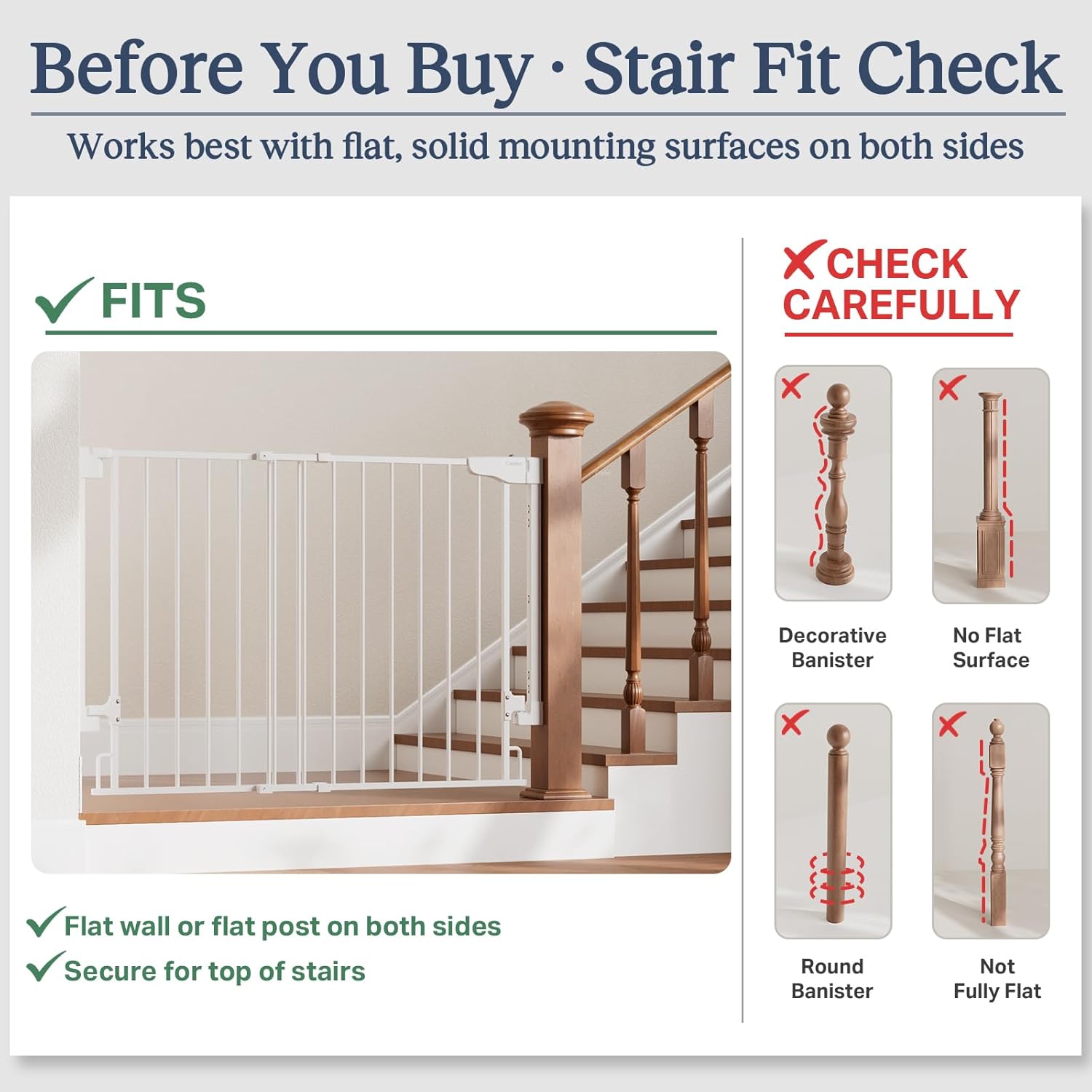 Thumbnail 4 de Cumbor 29.2–43" Baby Gate for Stairs