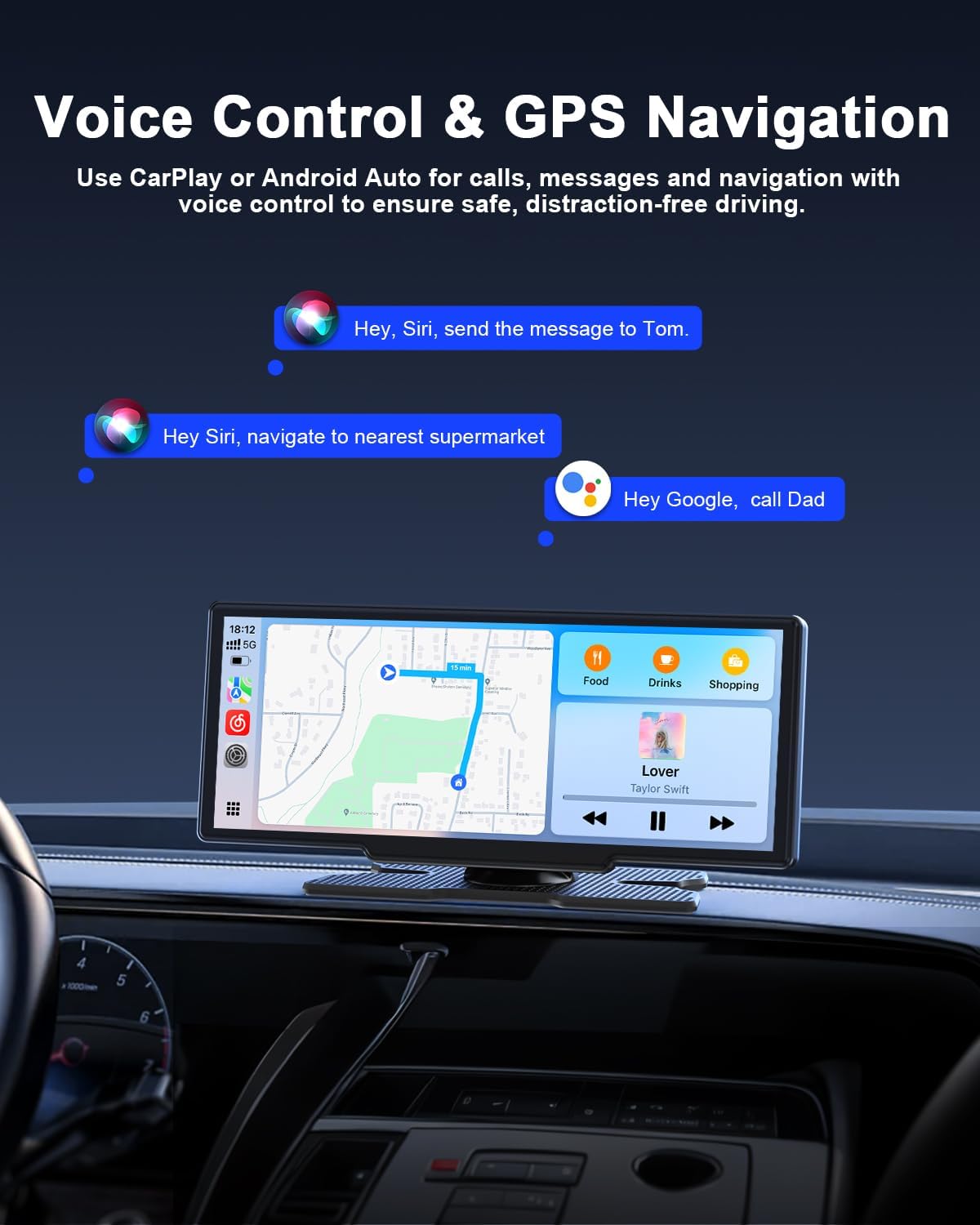 Detalle de Avylet 8.1" Wireless Carplay portable screen