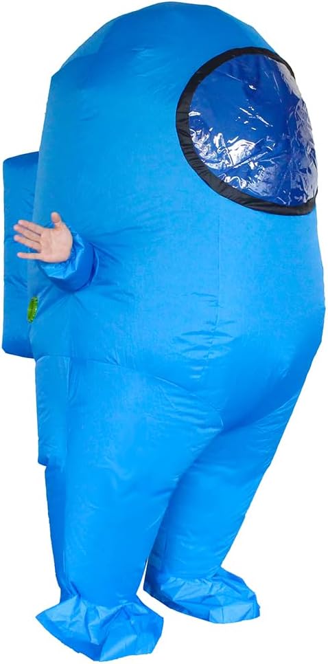 Detalle de MXoSUM Adult Inflatable Impostor Costume with Mesh Viewing Panel and Fan