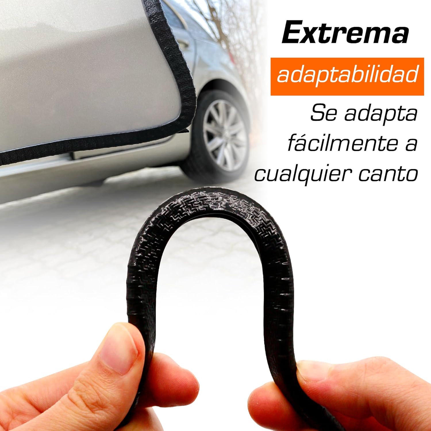 Detalle 1 de Upgrade4cars Protector Puertas Coche 6 Metros