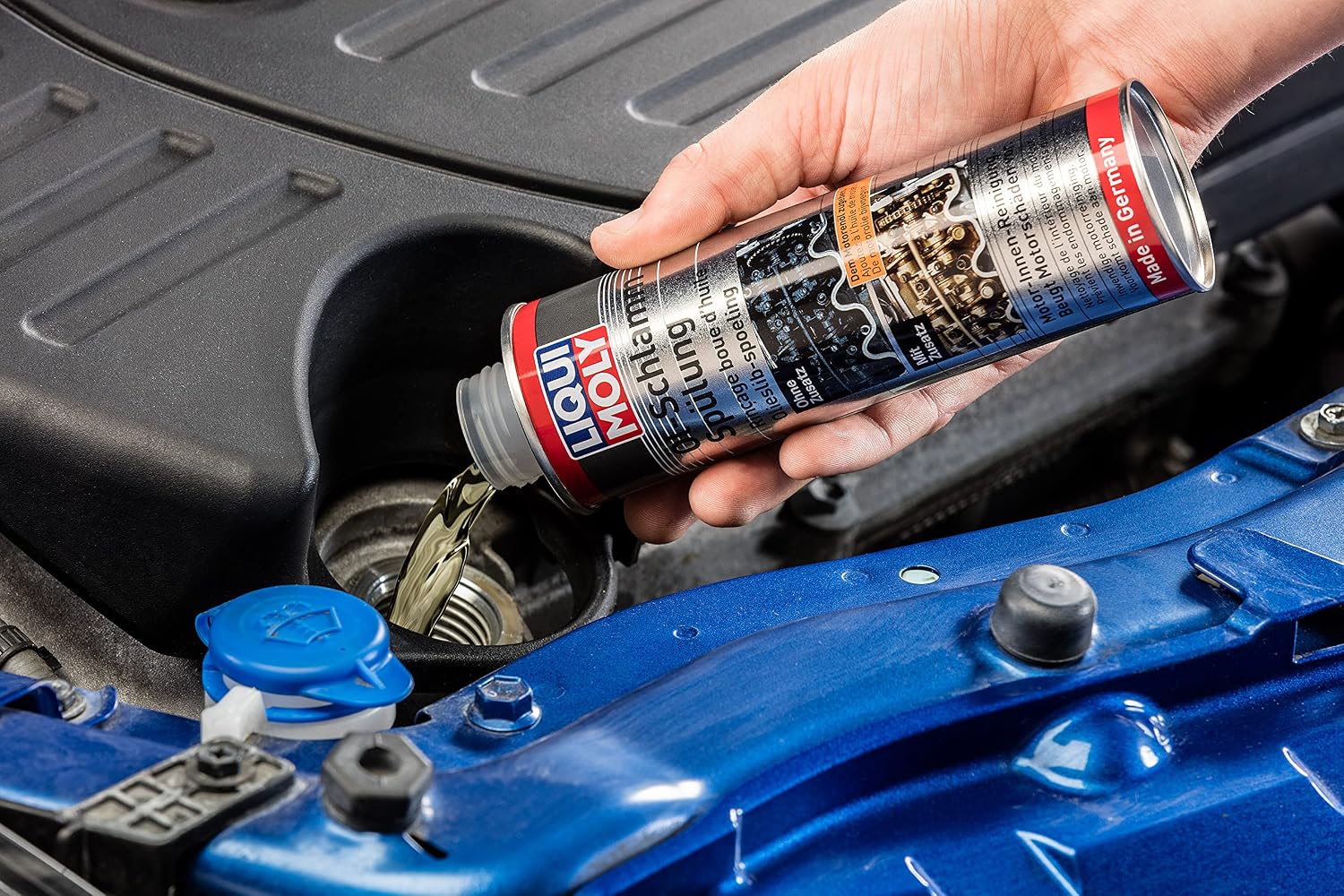Detalle 2 de Liqui Moly Ölschlammspülung (300 ml) – Öladditiv zur Reinigung von Kanälen und Sieben