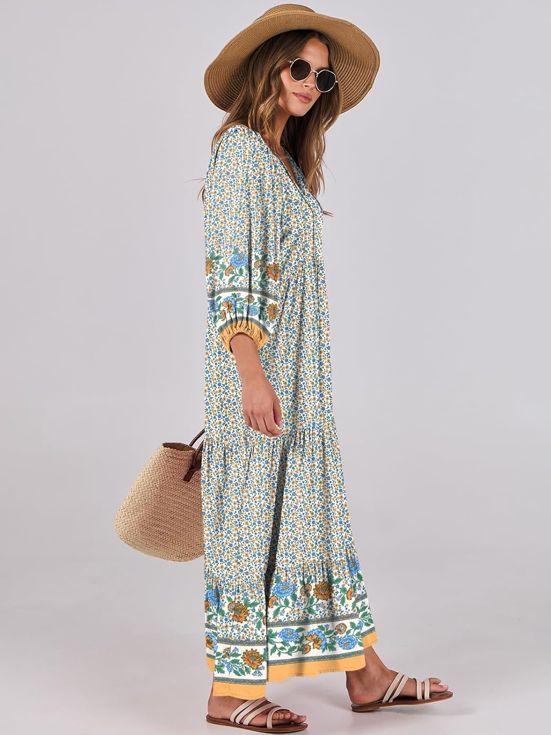 Detalle 2 de ANRABESS 2026 Boho Maxi Dress S–XXL 🌺