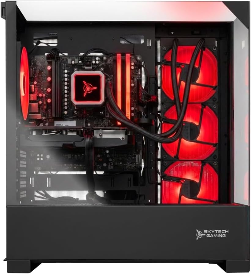 Detalle de Skytech Gaming Shadow 5 Gaming PC with Ryzen 7 9700X and RTX 5060 Ti