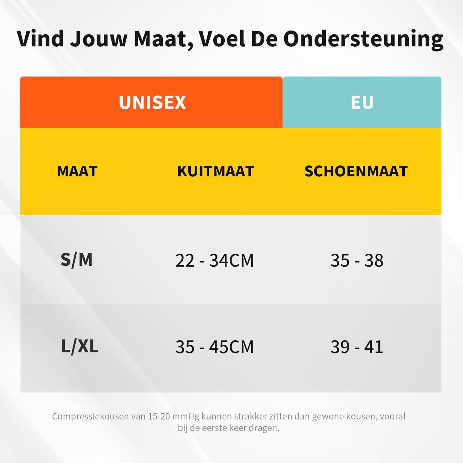 Detalle 2 de CAMBIVO compressiekousen, 3 paar kniekousen van 15-20 mmHg