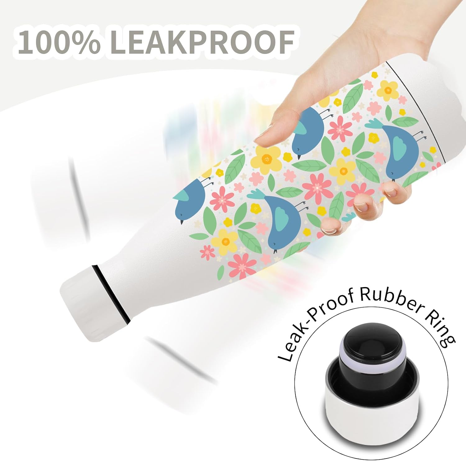 Detalle 2 de Trinkflasche Edelstahl 500ml Thermosflasche