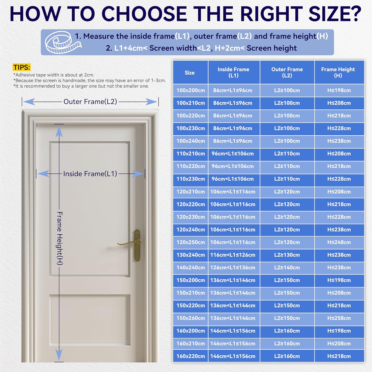 Thumbnail 6 de Auxmir Zanzariera Magnetica 110 x 210 cm con chiusura automatica e rete ultra fine, nera