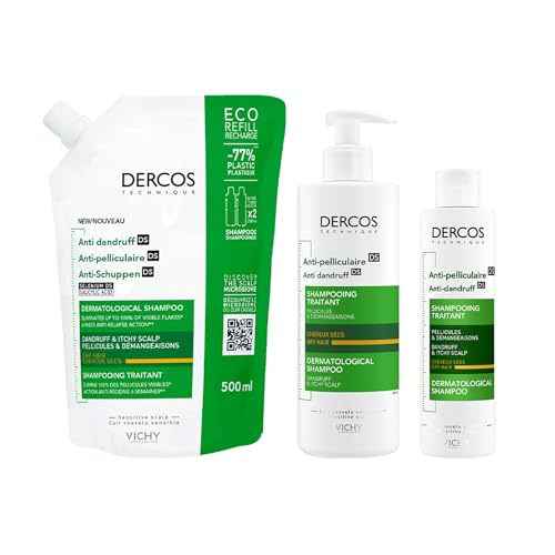 Thumbnail 7 de Vichy Dercos Champú Anticaspa para Cabellos Secos 390 ml | Tecnología DS Selenium Microbiome