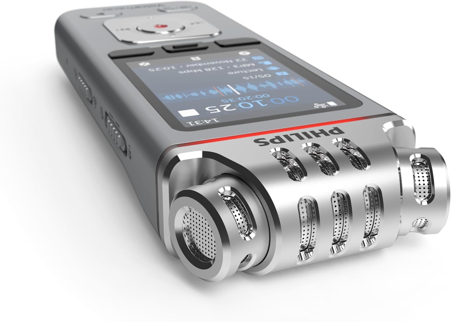 Thumbnail 3 de Philips VoiceTracer DVT4115 audiorecorder met drie microfoons, MP3/PCM en 8 GB