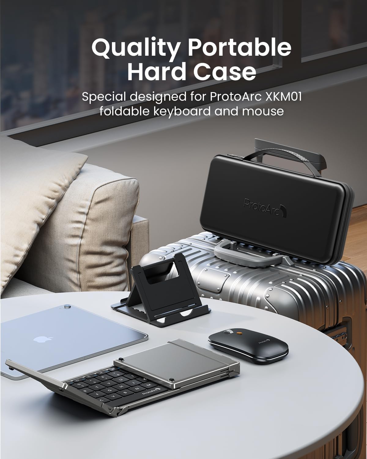 Detalle 2 de ProtoArc XKM01 Full-Size Foldable Keyboard and Mouse Combo, 105-Key