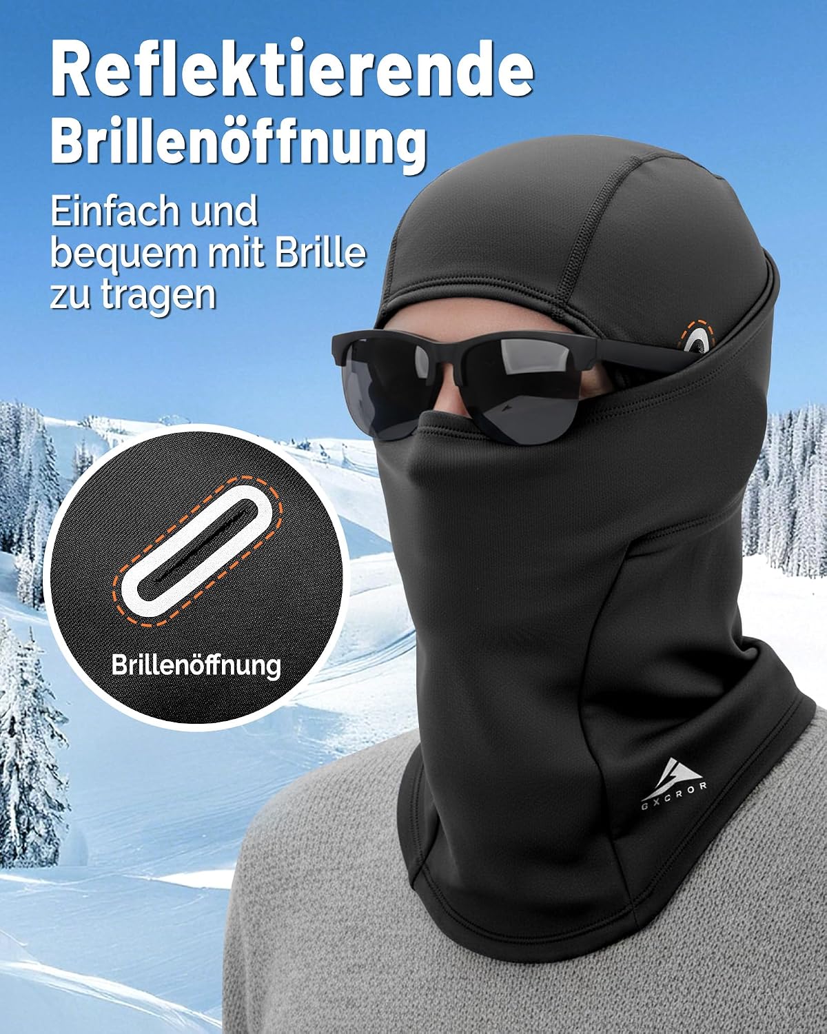 Thumbnail 4 de GXCROR Balaclava Sturmhaube winddicht & warm