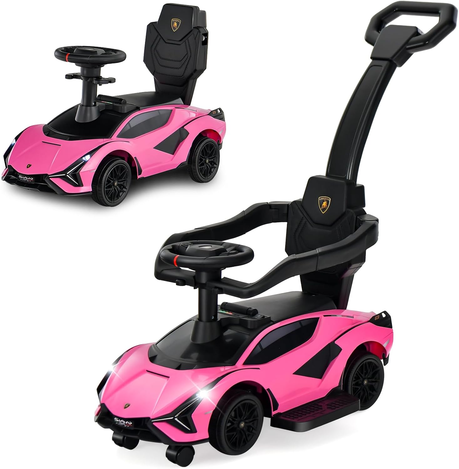 Detalle de OLAKIDS Ride-On Push Car, 55 lb Capacity