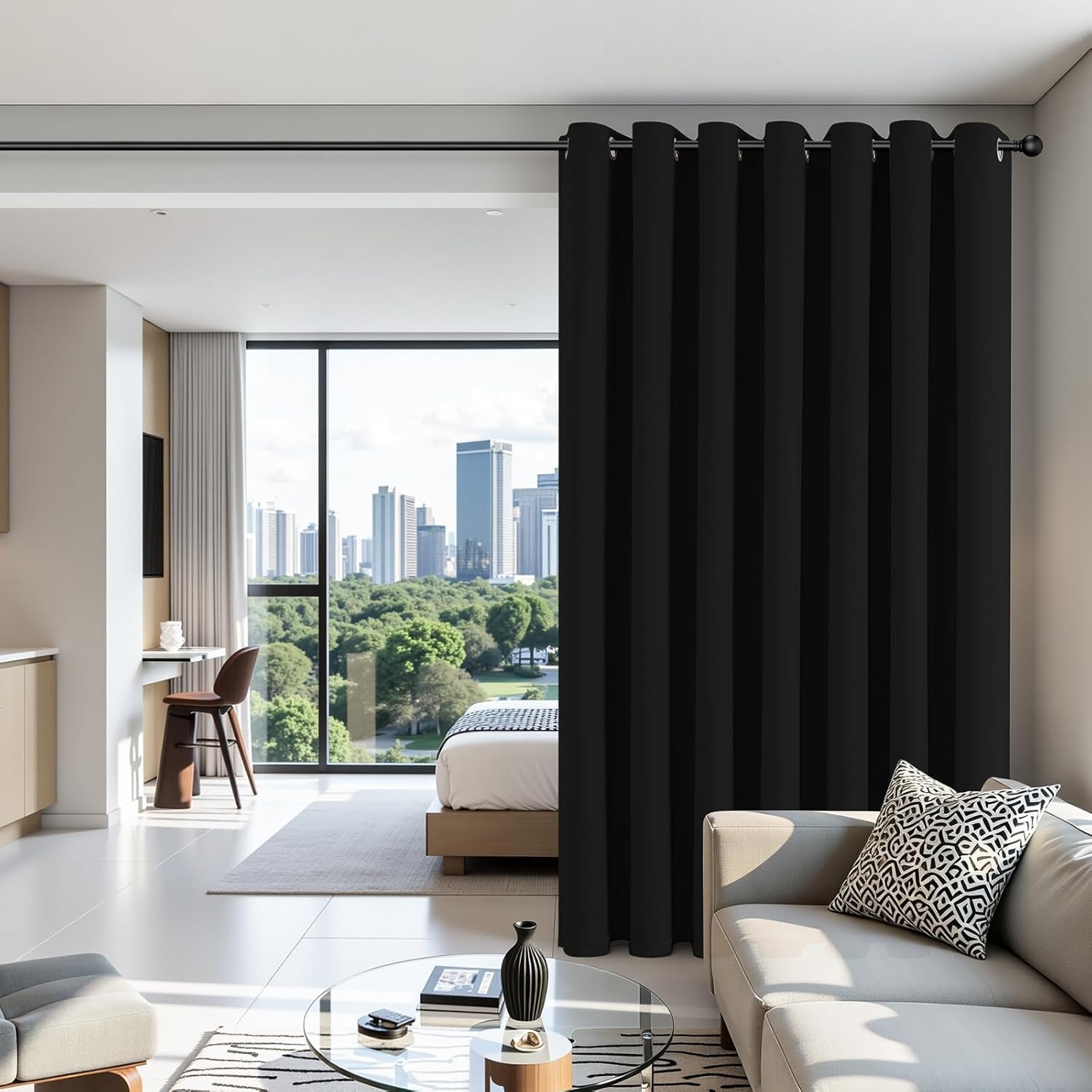 Thumbnail 2 de Joydeco Blackout Patio Sliding Door Curtains 100x84 in 🏡