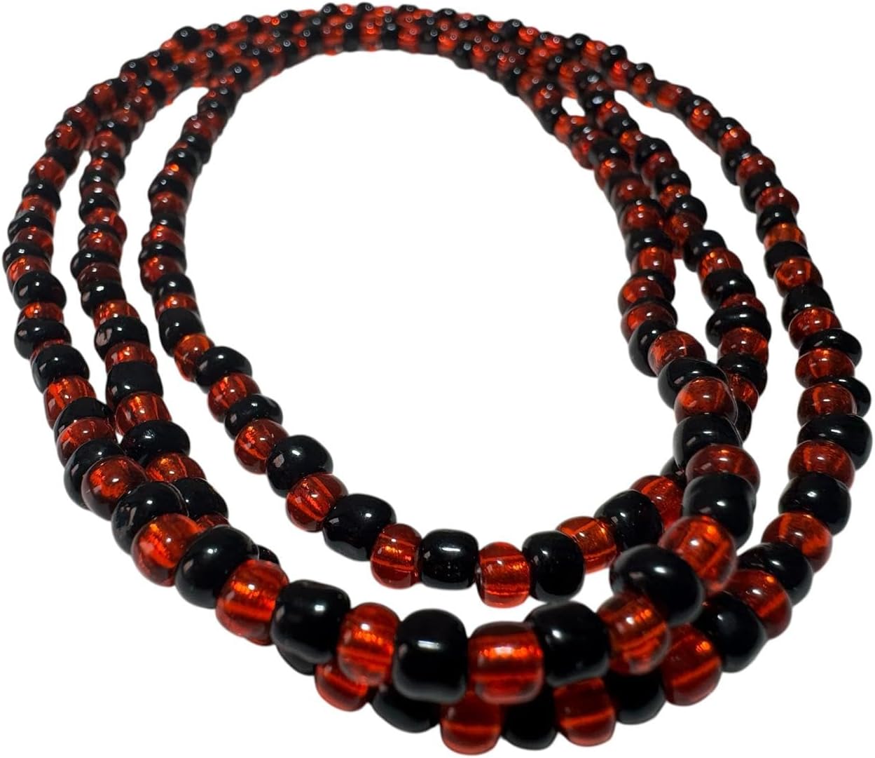 Detalle de Conjunto de 6 collares de fundamento de Yoruba Creations (D-YE&O BIJOUX): Eleguá, Orula, Obatalá, Changó, Ochún y Yemayá