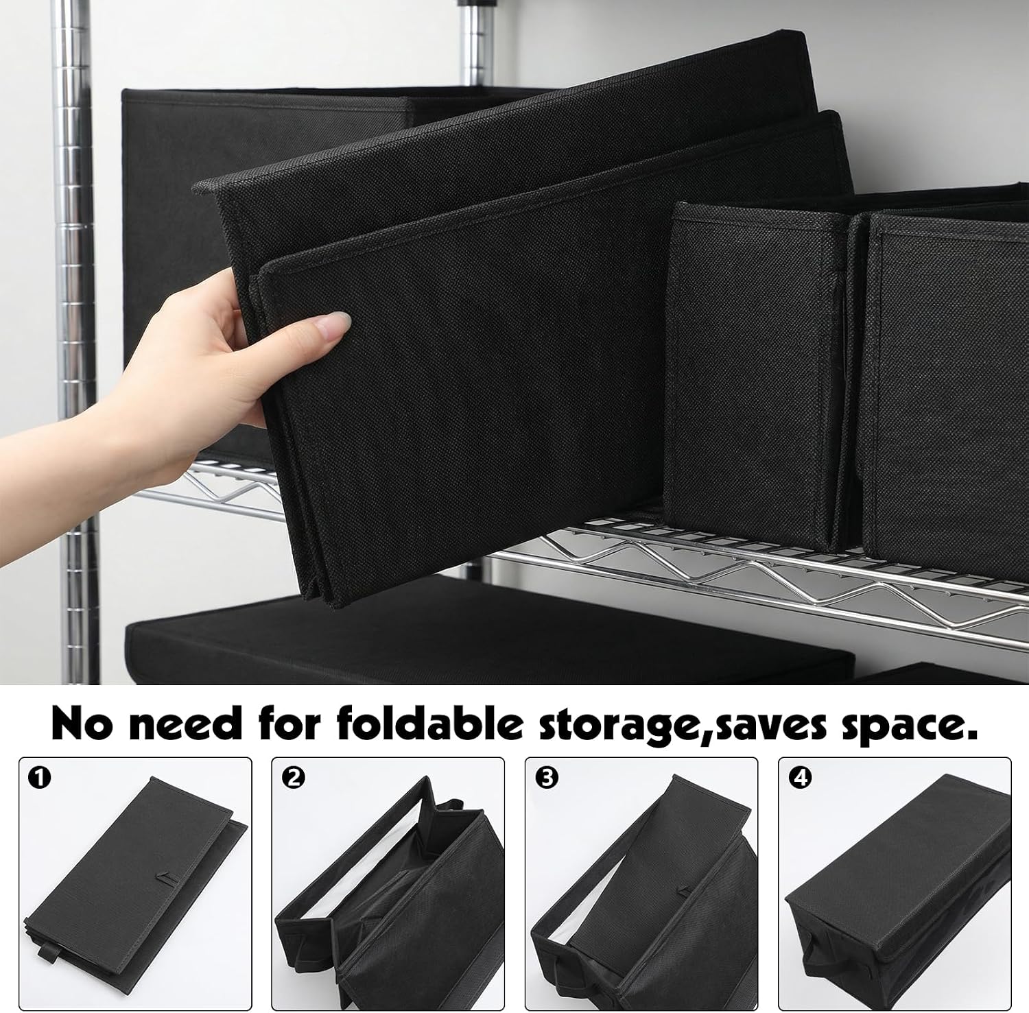 Thumbnail 6 de Dntorx G8005K-11-N 4-Pack CD Storage Boxes with Clear Windows