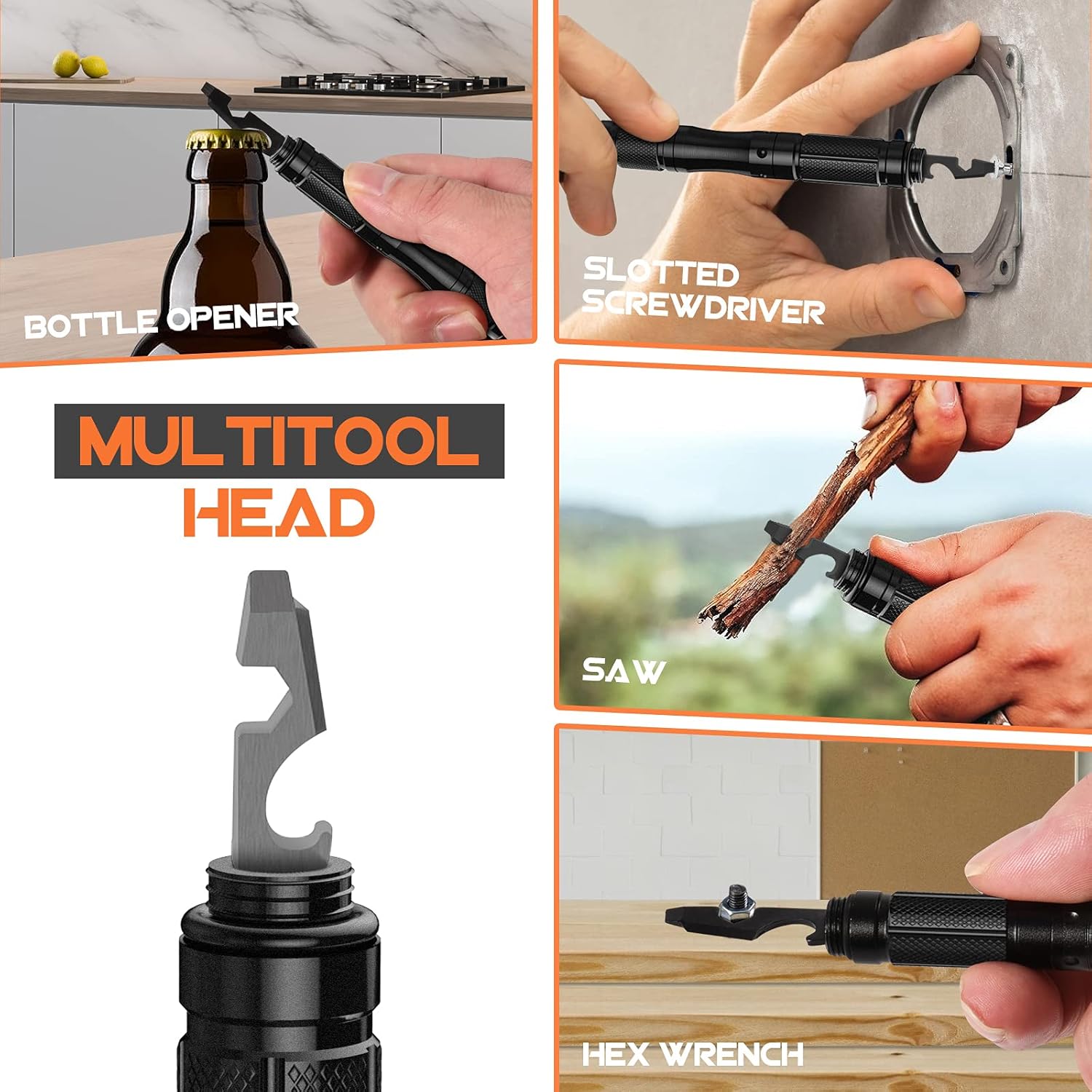 Thumbnail 2 de BIIB 8 in 1 Multi Tool Pen with Compass for Men 📐