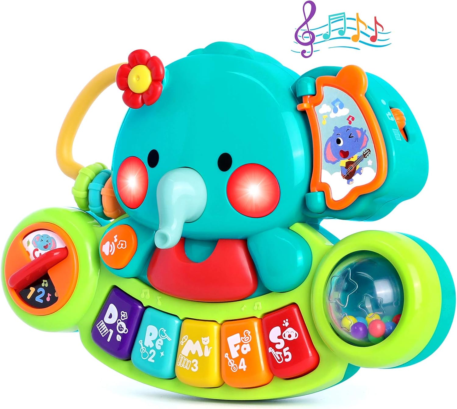 Detalle de Baby Piano Toy 5.3x7.9 in 🎹