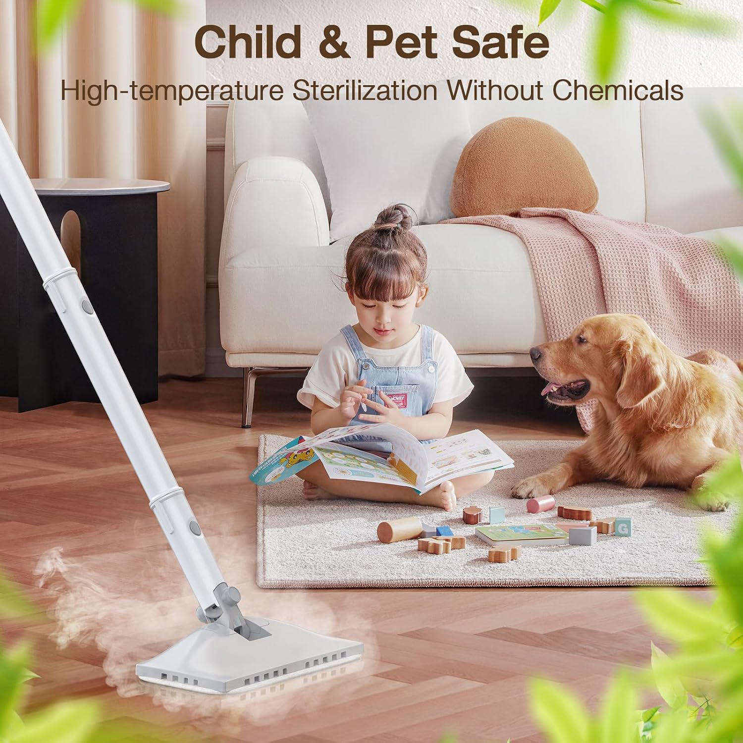 Detalle de ScrubWiz KS-7883 10-in-1 Steam Mop, 350 ml Tank, 2 Steam Modes