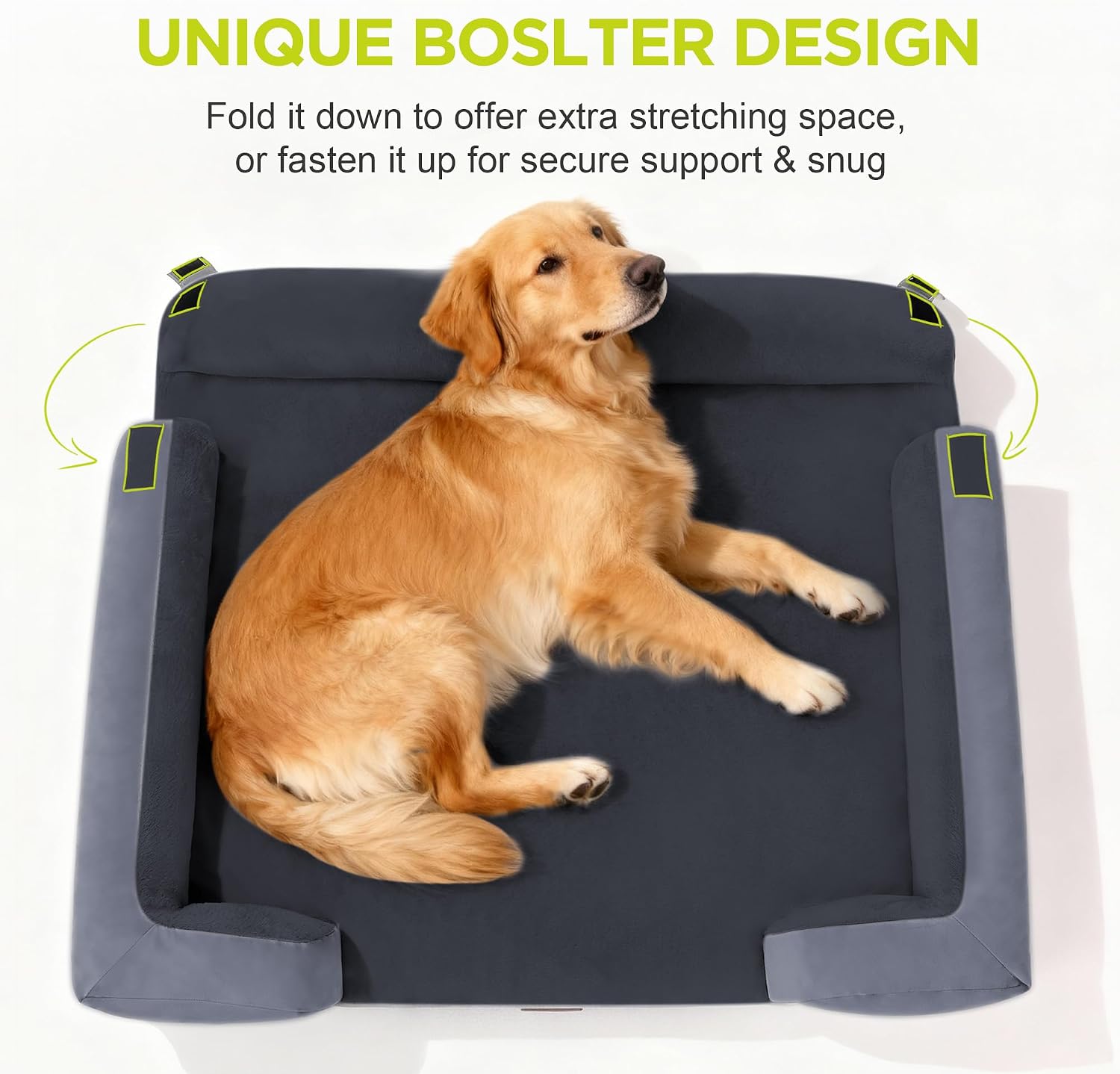 Detalle de Song Puppy SP11 Large Dog Bed, Orthopedic Memory Foam Sofa, 36 x 27 in