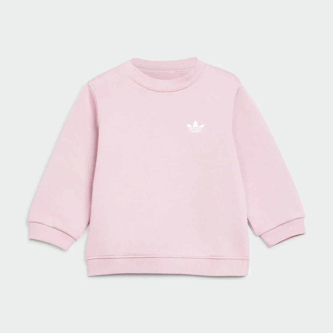 Thumbnail 1 de Conjunto Adidas: camiseta técnica de cuello redondo y pantalón pernera amplia (violeta)