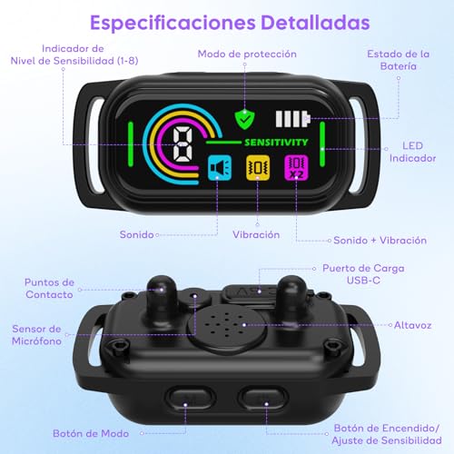 Thumbnail 7 de LYtech Collar Antiladridos para Perros | 4 Modos de Adiestramiento, Impermeable IP67 y Carga Rápida
