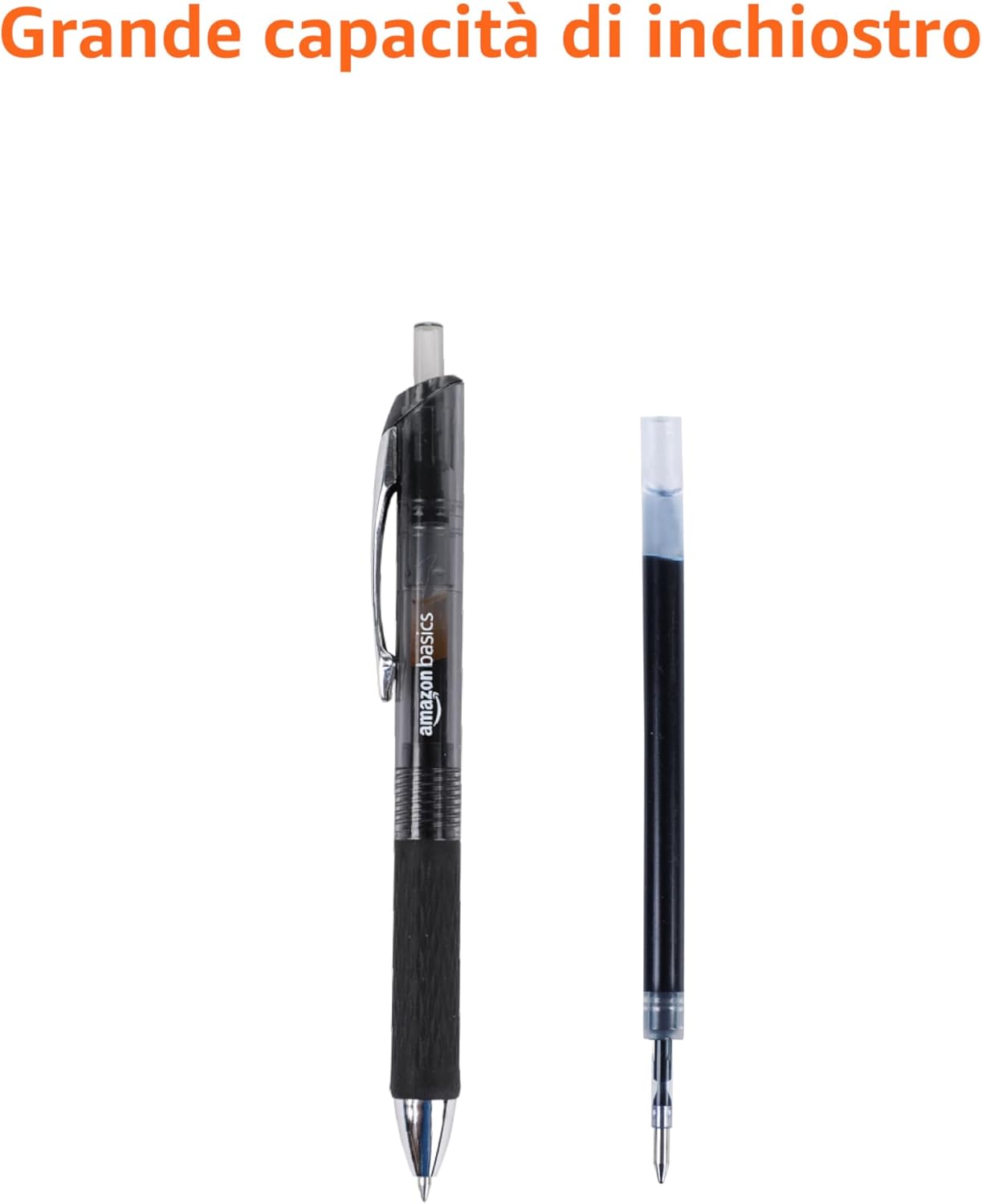 Thumbnail 4 de Amazon Basics Gel Pen Fine Point Retractable 0.7 mm – 12 pezzi, inchiostro nero intenso