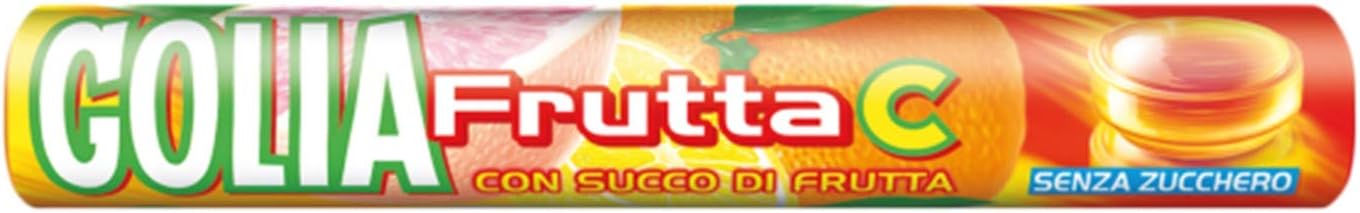 Thumbnail 2 de Golia Frutta C – Caramelle dure ripiene gusto agrumi, senza zucchero né glutine, Vitamina C, confezione da 24 roll