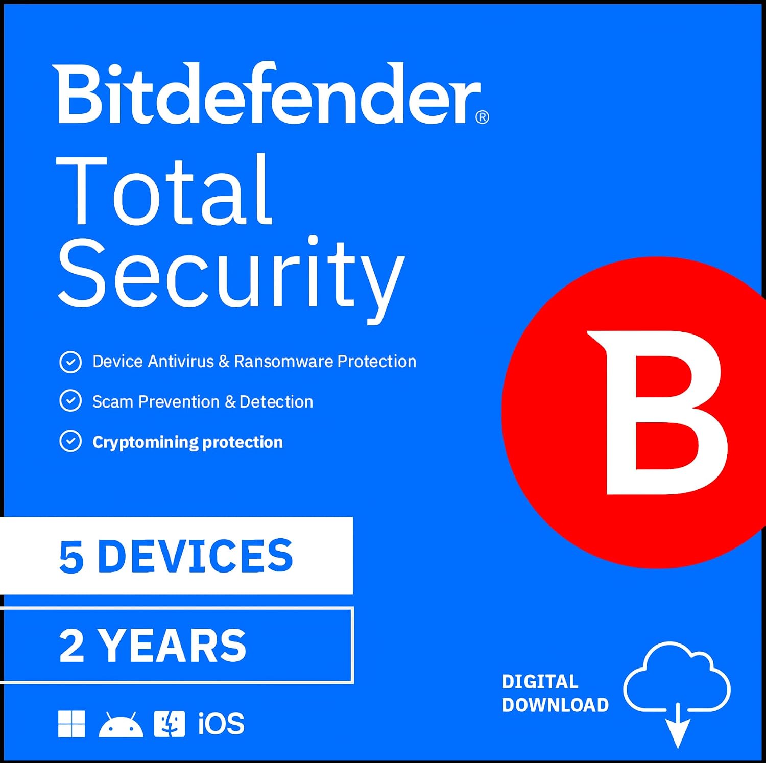Detalle 2 de Bitdefender Total Security - 10 Devices, 2-Year Subscription (PC/Mac) with Email Activation