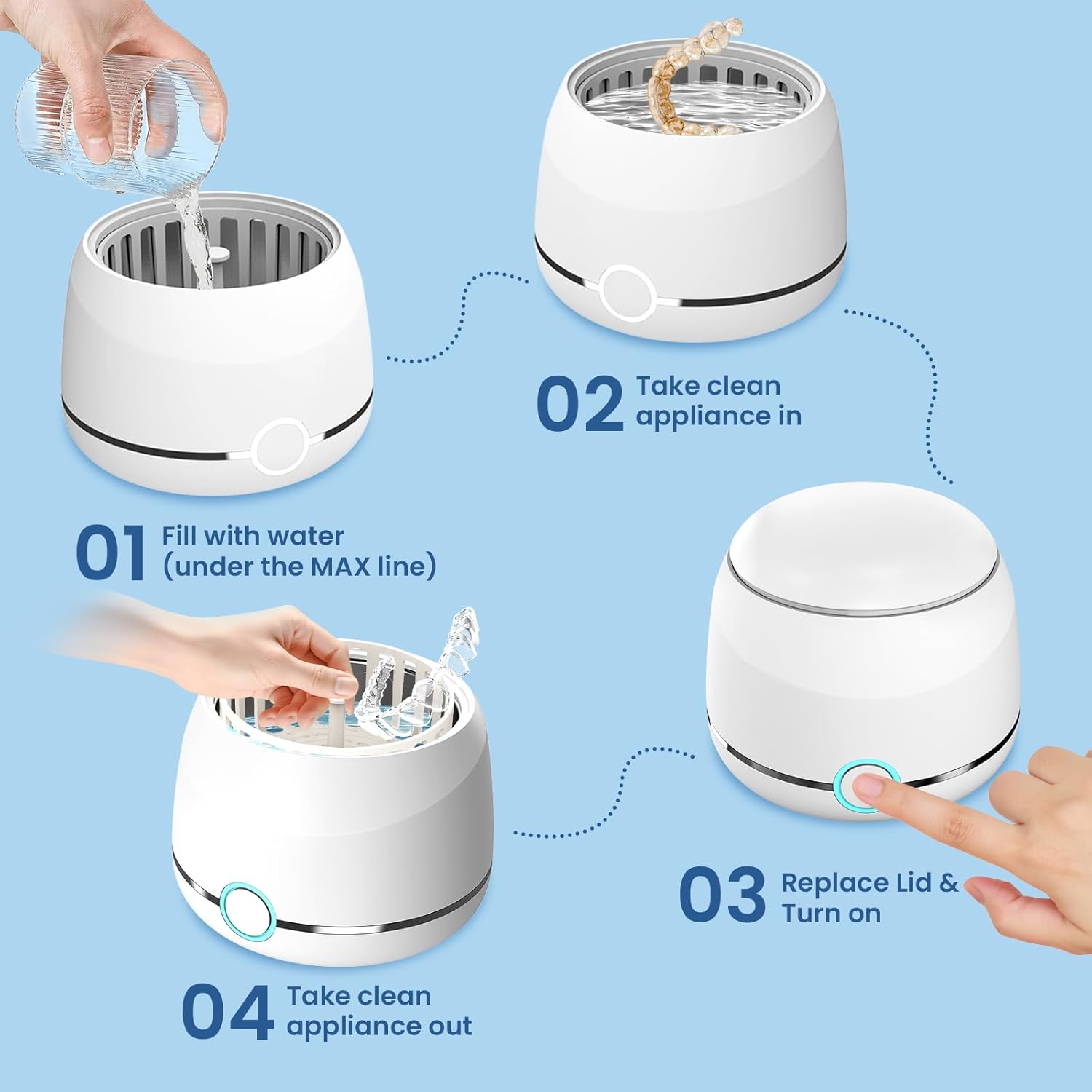 Thumbnail 4 de U-VKK Ultrasonic Retainer Cleaner 45 kHz