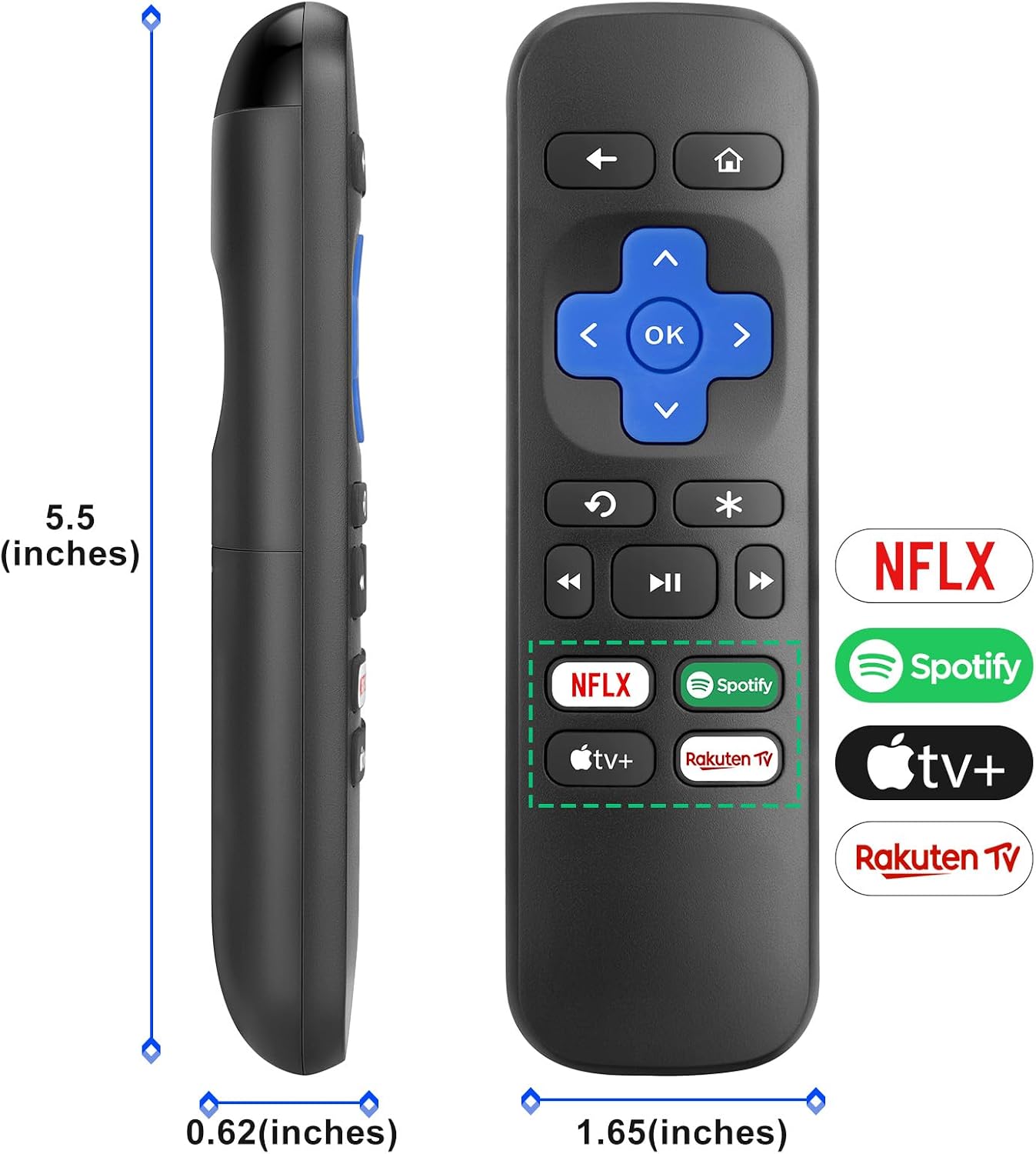 Thumbnail 5 de Roku Express Replacement Remote for Roku Player