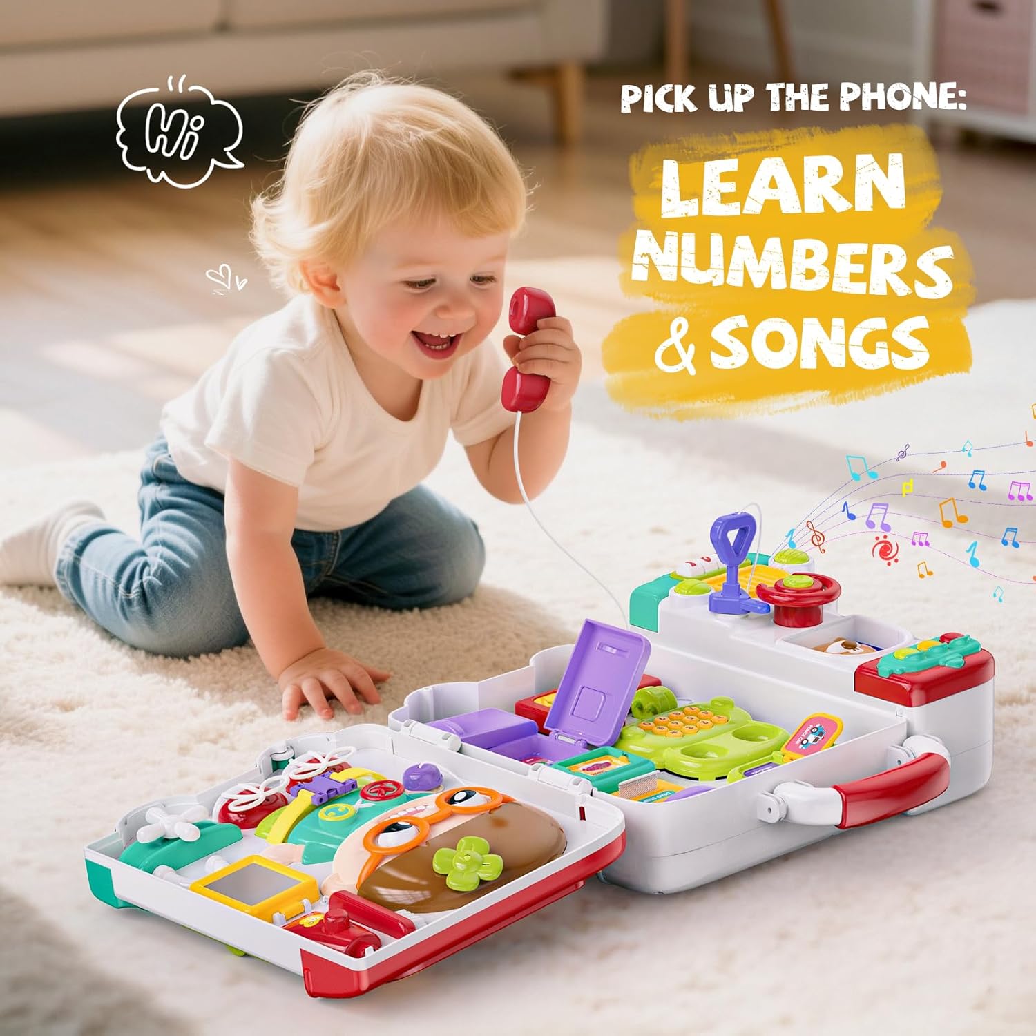 Thumbnail 4 de 54-in-1 Busy Board Montessori Toy for 1-Year-Olds