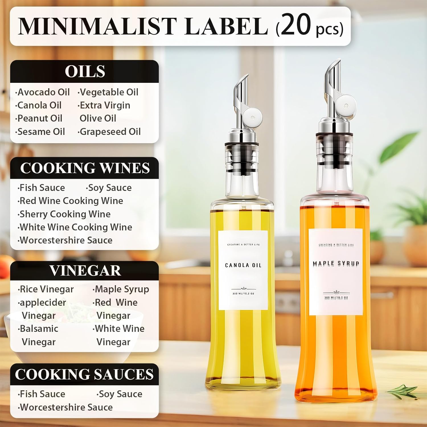 Thumbnail 3 de GIXSEGIE 300ml Olive Oil Dispenser Set 🥫