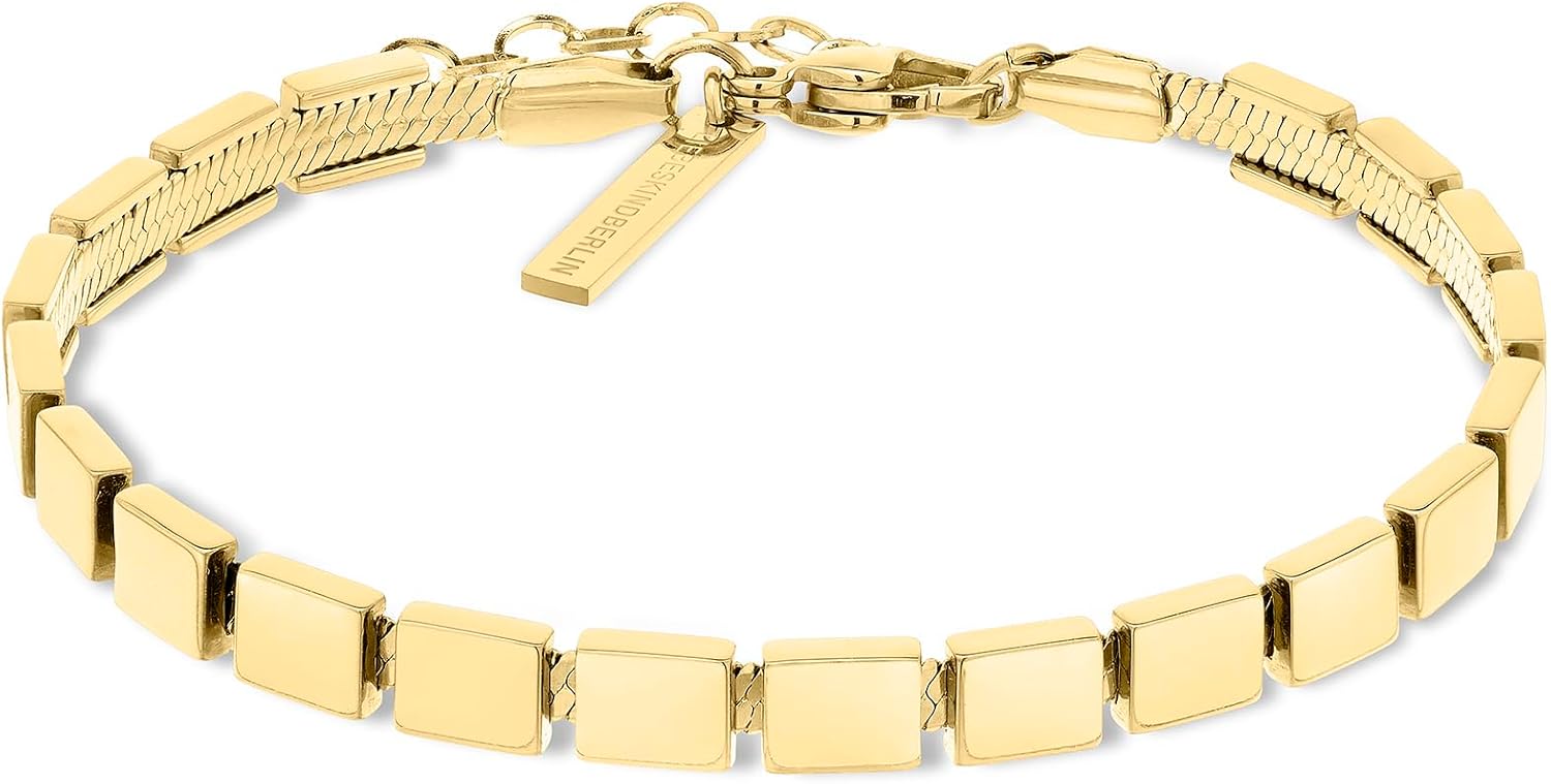 Detalle 2 de LIEBESKIND BERLIN Damen Schmuck: Armband aus Edelstahl in Roségold-Optik (21 cm) – Schlagenkette