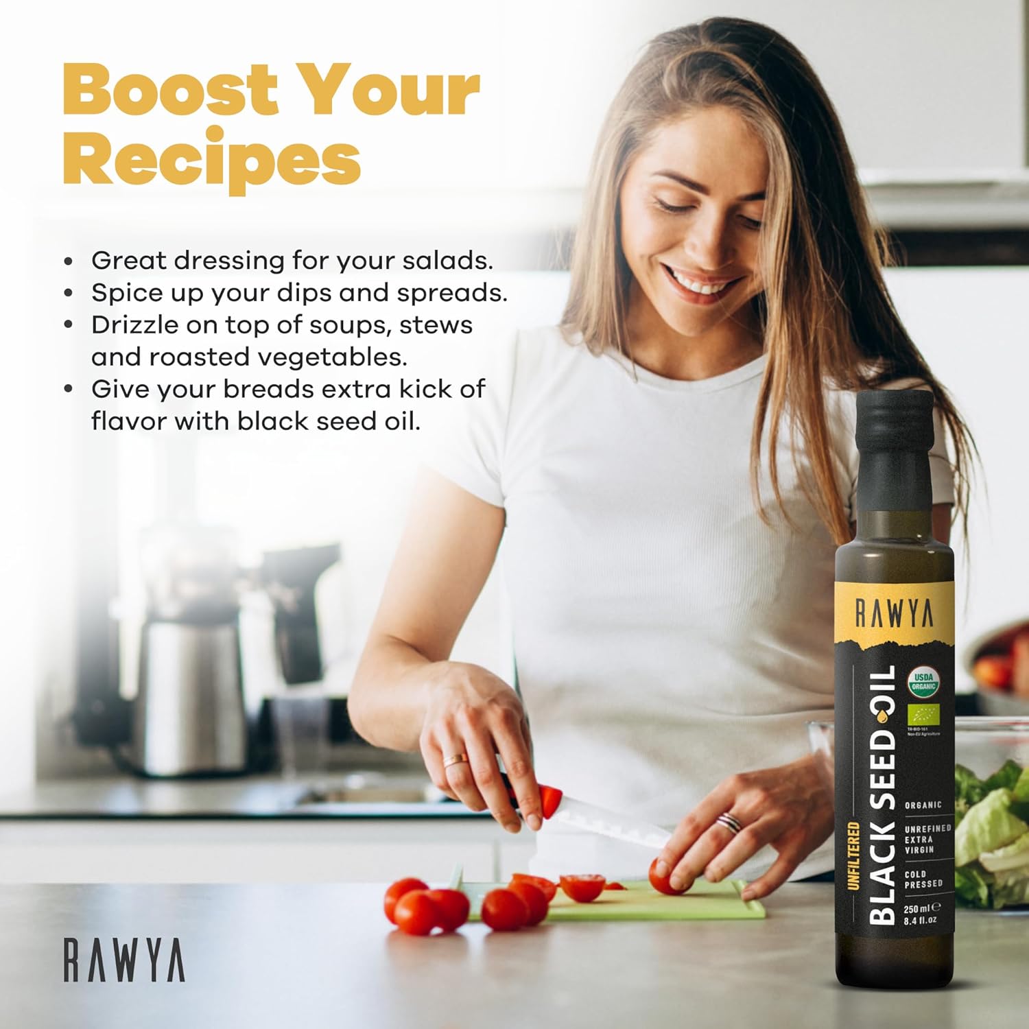 Thumbnail 4 de RAWYA Organic Black Seed Oil 250ml