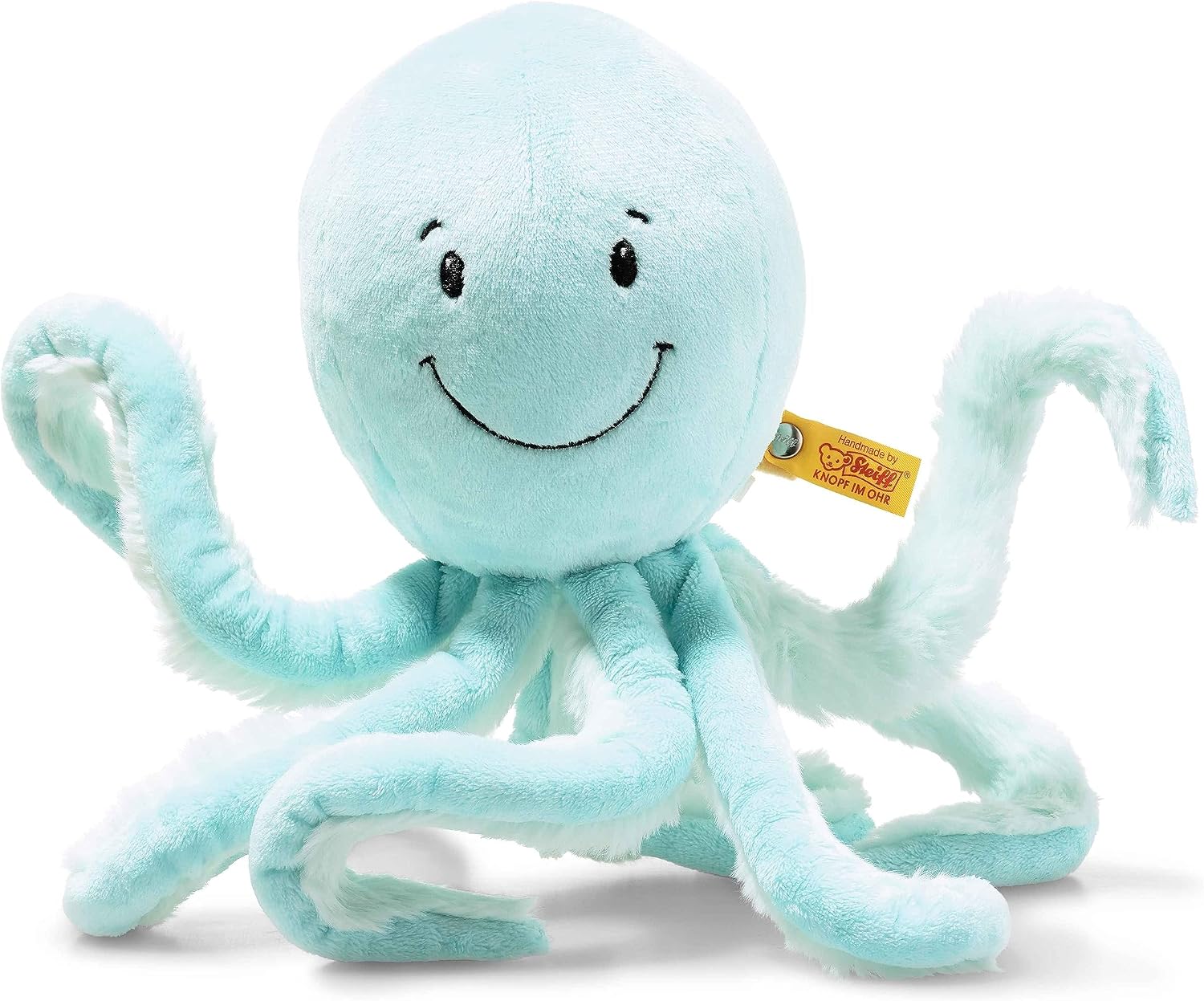 Detalle de Steiff Soft Cuddly Friends Ockto Octopus 063770, 27 cm Turquoise Plush Toy