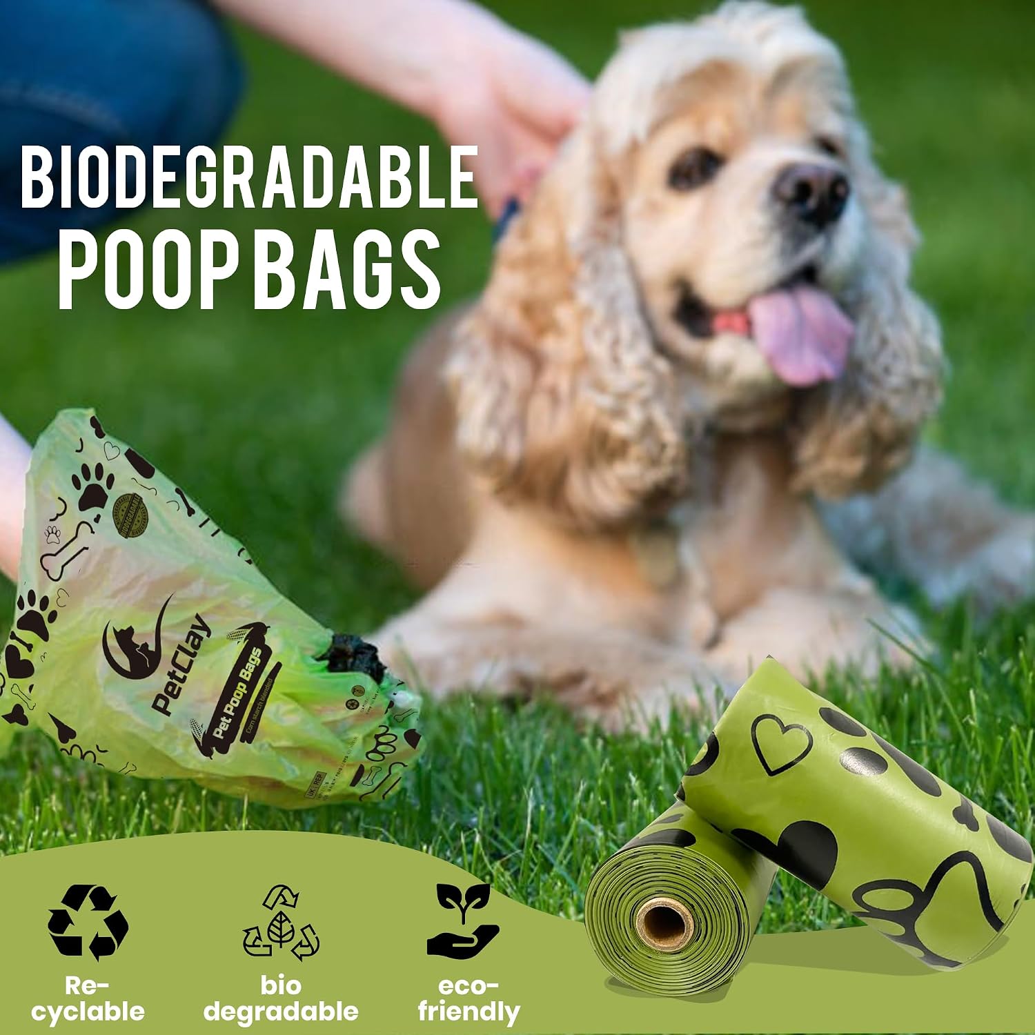 Detalle de Petclay Dog Poop Bags 540 Biodegradable