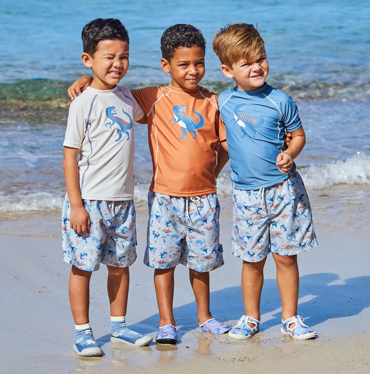 Detalle de Playshoes Jungen Zweiteiler Rash-Guard-Set (1er Pack)