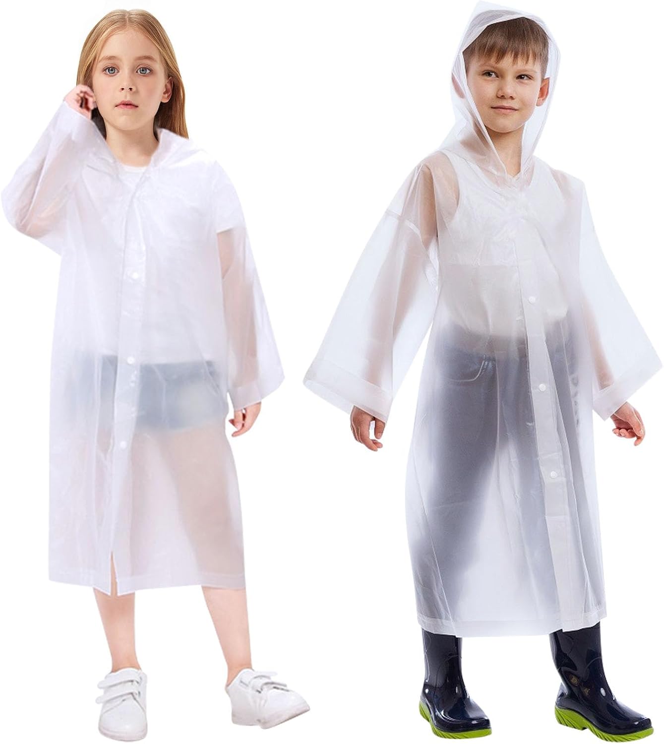 Detalle de Vicloon rain poncho waterproof kinderregenponcho met capuchon, herbruikbaar